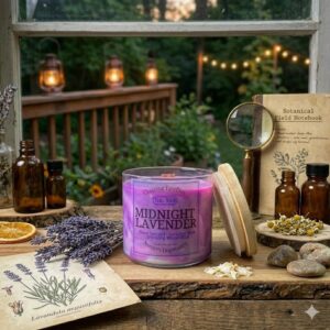 Midnight Lavender Candle No. 910 twilight lavender resinous botanical candle